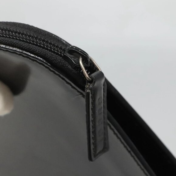 GUCCI Document case Patent leather Black Auth am8564 - Picture 12 of 16